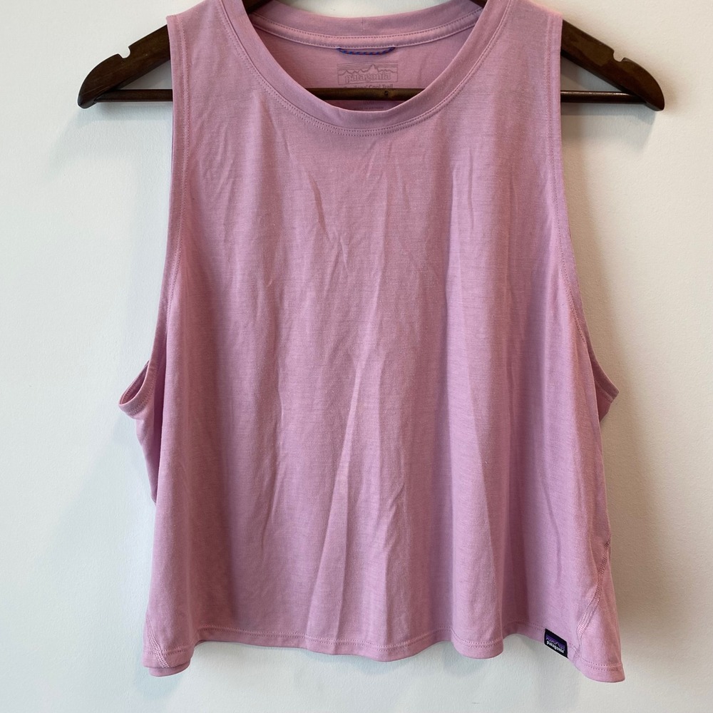 Patagonia Tank Top Womens L Pink Capilene Cool Trail 24460 Active Shirt Gorpcore